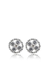 Heliophilia Silver Pendientes de Plata de Ley 925 con Circón Multicolor